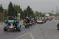 Group of motocycle riders on the road in the beginning of moto season Ã¢â¬â near by Sofia, Bulgaria, may 14, 2008